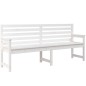 vidaXL Panca da Giardino Bianca 203,5x48x91,5cm Legno Massello di Pino vidaXL Panca da Giardino Bianca 203,5x48x91,5cm Legno Massello di Pino
