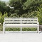 vidaXL Panca da Giardino Bianca 203,5x48x91,5cm Legno Massello di Pino vidaXL Panca da Giardino Bianca 203,5x48x91,5cm Legno Massello di Pino
