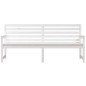 vidaXL Panca da Giardino Bianca 203,5x48x91,5cm Legno Massello di Pino vidaXL Panca da Giardino Bianca 203,5x48x91,5cm Legno Massello di Pino