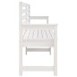 vidaXL Panca da Giardino Bianca 203,5x48x91,5cm Legno Massello di Pino vidaXL Panca da Giardino Bianca 203,5x48x91,5cm Legno Massello di Pino