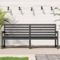 vidaXL Panca da Giardino Grigia 203,5x48x91,5cm Legno Massello di Pino vidaXL Panca da Giardino Grigia 203,5x48x91,5cm Legno Massello di Pino