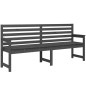 vidaXL Panca da Giardino Grigia 203,5x48x91,5cm Legno Massello di Pino vidaXL Panca da Giardino Grigia 203,5x48x91,5cm Legno Massello di Pino