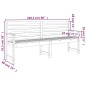 vidaXL Panca da Giardino Grigia 203,5x48x91,5cm Legno Massello di Pino vidaXL Panca da Giardino Grigia 203,5x48x91,5cm Legno Massello di Pino