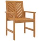 vidaXL Sedie da Pranzo da Giardino 3pz Legno Massello di Acacia vidaXL Sedie da Pranzo da Giardino 3pz Legno Massello di Acacia