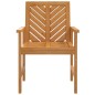 vidaXL Sedie da Pranzo da Giardino 3pz Legno Massello di Acacia vidaXL Sedie da Pranzo da Giardino 3pz Legno Massello di Acacia