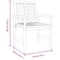 vidaXL Sedie da Pranzo da Giardino 3pz Legno Massello di Acacia vidaXL Sedie da Pranzo da Giardino 3pz Legno Massello di Acacia