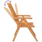 vidaXL Sedie da Giardino Reclinabili 3 pz in Legno Massello di Acacia vidaXL Sedie da Giardino Reclinabili 3 pz in Legno Massello di Acacia