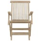 vidaXL Sedie Giardino Pieghevoli 2pz Grigie 56x61x89 cm Massello Teak vidaXL Sedie Giardino Pieghevoli 2pz Grigie 56x61x89 cm Massello Teak