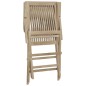 vidaXL Sedie Giardino Pieghevoli 2pz Grigie 56x61x89 cm Massello Teak vidaXL Sedie Giardino Pieghevoli 2pz Grigie 56x61x89 cm Massello Teak