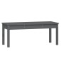 vidaXL Panca da Giardino Grigia 109x44x45 cm Legno Massello di Pino vidaXL Panca da Giardino Grigia 109x44x45 cm Legno Massello di Pino