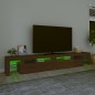 Mobile Porta TV con Luci LED Rovere Marrone 260x36,5x40 cm Mobile Porta TV con Luci LED Rovere Marrone 260x36,5x40 cm
