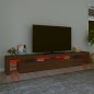 Mobile Porta TV con Luci LED Rovere Marrone 260x36,5x40 cm Mobile Porta TV con Luci LED Rovere Marrone 260x36,5x40 cm