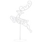 vidaXL Decorazione Slitta Renne in Acrilico 260x21x87cm Bianco Caldo vidaXL Decorazione Slitta Renne in Acrilico 260x21x87cm Bianco Caldo