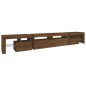 Mobile Porta TV con Luci LED Rovere Marrone 260x36,5x40 cm Mobile Porta TV con Luci LED Rovere Marrone 260x36,5x40 cm