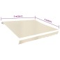 vidaXL Tendone Parasole in Tela Crema 500x300 cm vidaXL Tendone Parasole in Tela Crema 500x300 cm