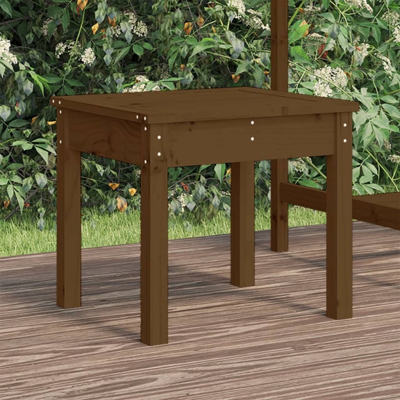 vidaXL Panca da Giardino Miele 50x44x45 cm Legno Massello di Pino vidaXL Panca da Giardino Miele 50x44x45 cm Legno Massello di Pino