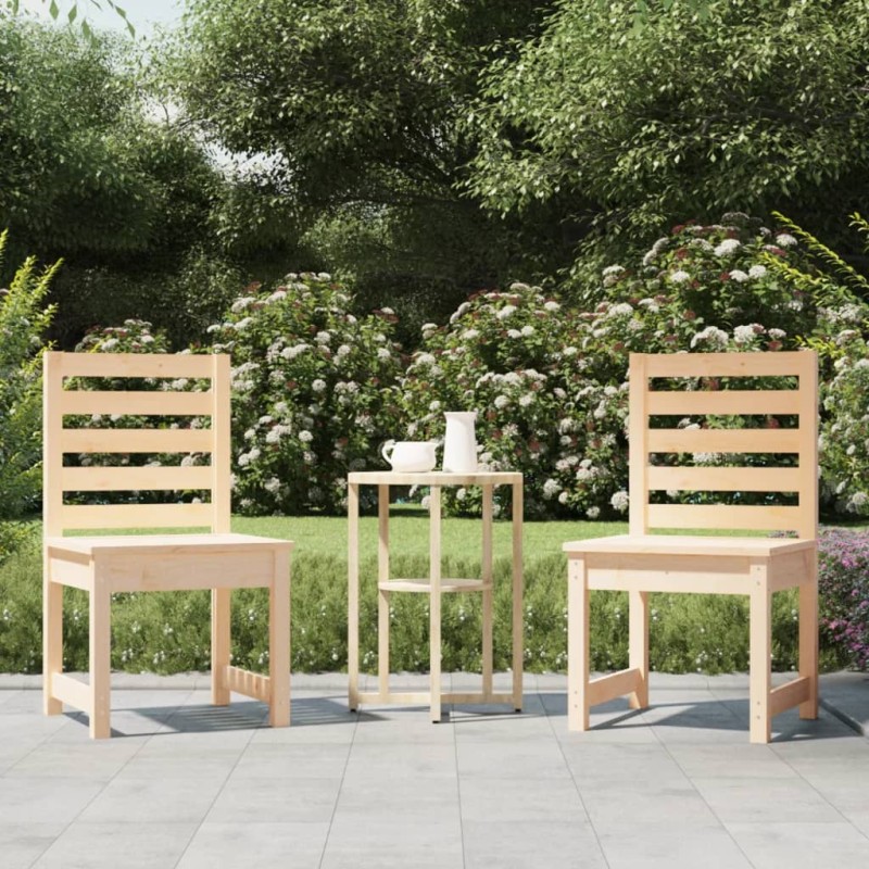vidaXL Sedie da Giardino 2pz 50x48x91,5 cm Legno Massello di Pino vidaXL Sedie da Giardino 2pz 50x48x91,5 cm Legno Massello di Pino
