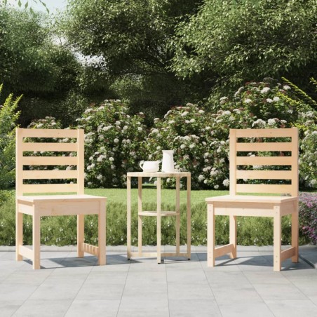 vidaXL Sedie da Giardino 2pz 50x48x91,5 cm Legno Massello di Pino