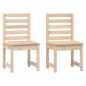 vidaXL Sedie da Giardino 2pz 50x48x91,5 cm Legno Massello di Pino vidaXL Sedie da Giardino 2pz 50x48x91,5 cm Legno Massello di Pino