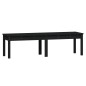 vidaXL Panca Giardino 2 Posti Nera 159,5x44x45cm Legno Massello Pino vidaXL Panca Giardino 2 Posti Nera 159,5x44x45cm Legno Massello Pino