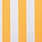 vidaXL Tendone Parasole in Tela Arancione e Bianco 350x250 cm 