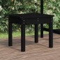 vidaXL Panca da Giardino Nera 50x44x45 cm Legno Massello di Pino vidaXL Panca da Giardino Nera 50x44x45 cm Legno Massello di Pino