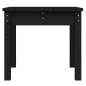 vidaXL Panca da Giardino Nera 50x44x45 cm Legno Massello di Pino vidaXL Panca da Giardino Nera 50x44x45 cm Legno Massello di Pino