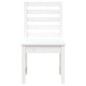 vidaXL Sedie da Giardino 2pz Bianco 40,5x48x91,5cm Legno Massello Pino