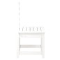 vidaXL Sedie da Giardino 2pz Bianco 40,5x48x91,5cm Legno Massello Pino