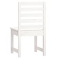vidaXL Sedie da Giardino 2pz Bianco 40,5x48x91,5cm Legno Massello Pino