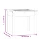 vidaXL Panca da Giardino 50x44x45 cm in Legno Massello di Douglas vidaXL Panca da Giardino 50x44x45 cm in Legno Massello di Douglas