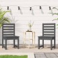 vidaXL Sedie da Giardino 2pz Grigie 40,5x48x91,5cm Legno Massello Pino vidaXL Sedie da Giardino 2pz Grigie 40,5x48x91,5cm Legno Massello Pino
