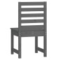 vidaXL Sedie da Giardino 2pz Grigie 40,5x48x91,5cm Legno Massello Pino vidaXL Sedie da Giardino 2pz Grigie 40,5x48x91,5cm Legno Massello Pino