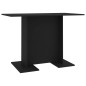 vidaXL Tavolo da Pranzo Nero 110x60x75 cm in Truciolato vidaXL Tavolo da Pranzo Nero 110x60x75 cm in Truciolato