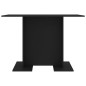 vidaXL Tavolo da Pranzo Nero 110x60x75 cm in Truciolato vidaXL Tavolo da Pranzo Nero 110x60x75 cm in Truciolato