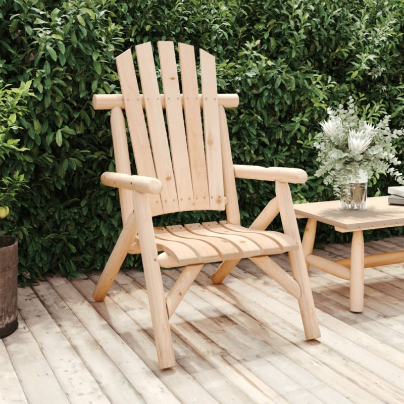 vidaXL Sedia da Giardino 68x86x103 cm in Legno Massello di Abete Rosso