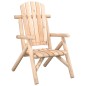 vidaXL Sedia da Giardino 68x86x103 cm in Legno Massello di Abete Rosso