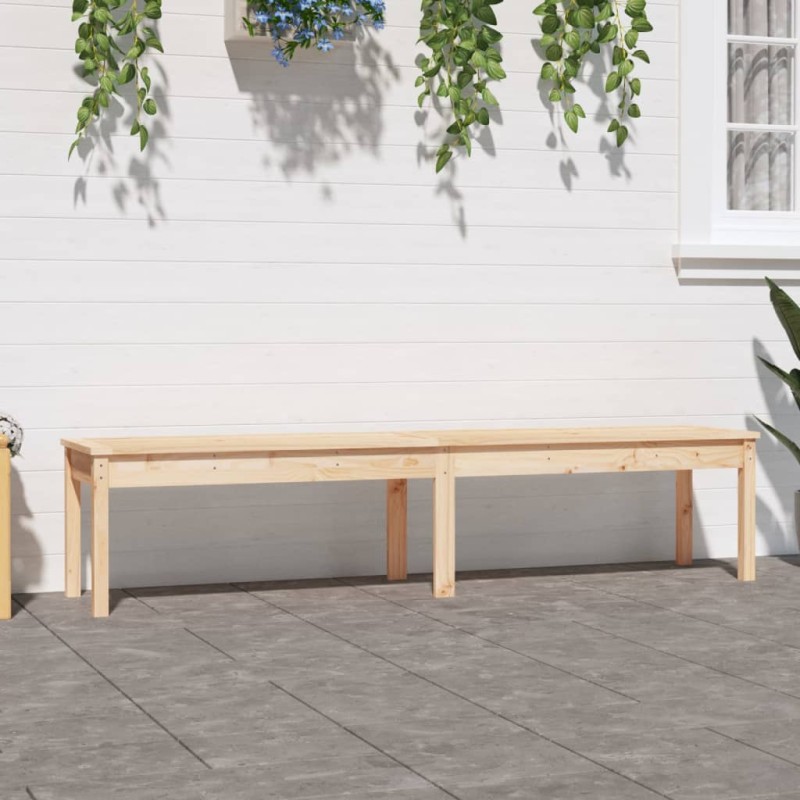 vidaXL Panca da Giardino 2 Posti 203,5x44x45 cm Legno Massello di Pino vidaXL Panca da Giardino 2 Posti 203,5x44x45 cm Legno Massello di Pino
