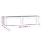 vidaXL Panca da Giardino 2 Posti 203,5x44x45 cm Legno Massello di Pino vidaXL Panca da Giardino 2 Posti 203,5x44x45 cm Legno Massello di Pino