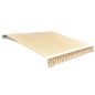 vidaXL Tendone Parasole in Tela Arancione e Bianco 500x300 cm vidaXL Tendone Parasole in Tela Arancione e Bianco 500x300 cm