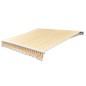 vidaXL Tendone Parasole in Tela Arancione e Bianco 500x300 cm vidaXL Tendone Parasole in Tela Arancione e Bianco 500x300 cm