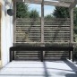 vidaXL Panca Giardino 2 Posti Nera 203,5x44x45cm Legno Massello Pino