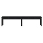 vidaXL Panca Giardino 2 Posti Nera 203,5x44x45cm Legno Massello Pino