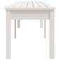 vidaXL Panca Giardino 2 Posti Bianca 203,5x44x45cm Legno Massello Pino vidaXL Panca Giardino 2 Posti Bianca 203,5x44x45cm Legno Massello Pino