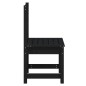 vidaXL Sedie da Giardino 2pz Nere 50x48x91,5 cm Legno Massello di Pino vidaXL Sedie da Giardino 2pz Nere 50x48x91,5 cm Legno Massello di Pino
