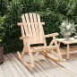 vidaXL Sedia a Dondolo Giardino 69x96x101cm Legno Massello Abete Rosso
