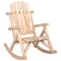 vidaXL Sedia a Dondolo Giardino 69x96x101cm Legno Massello Abete Rosso