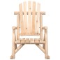 vidaXL Sedia a Dondolo Giardino 69x96x101cm Legno Massello Abete Rosso