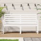 vidaXL Panca da Giardino Bianca 159,5x48x91,5cm Legno Massello di Pino