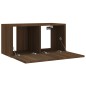 Set Mobili Porta TV 4 pz Rovere Marrone in Legno Multistrato Set Mobili Porta TV 4 pz Rovere Marrone in Legno Multistrato